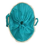 Panier a personnaliser  avec anses cordes (couleur vert)